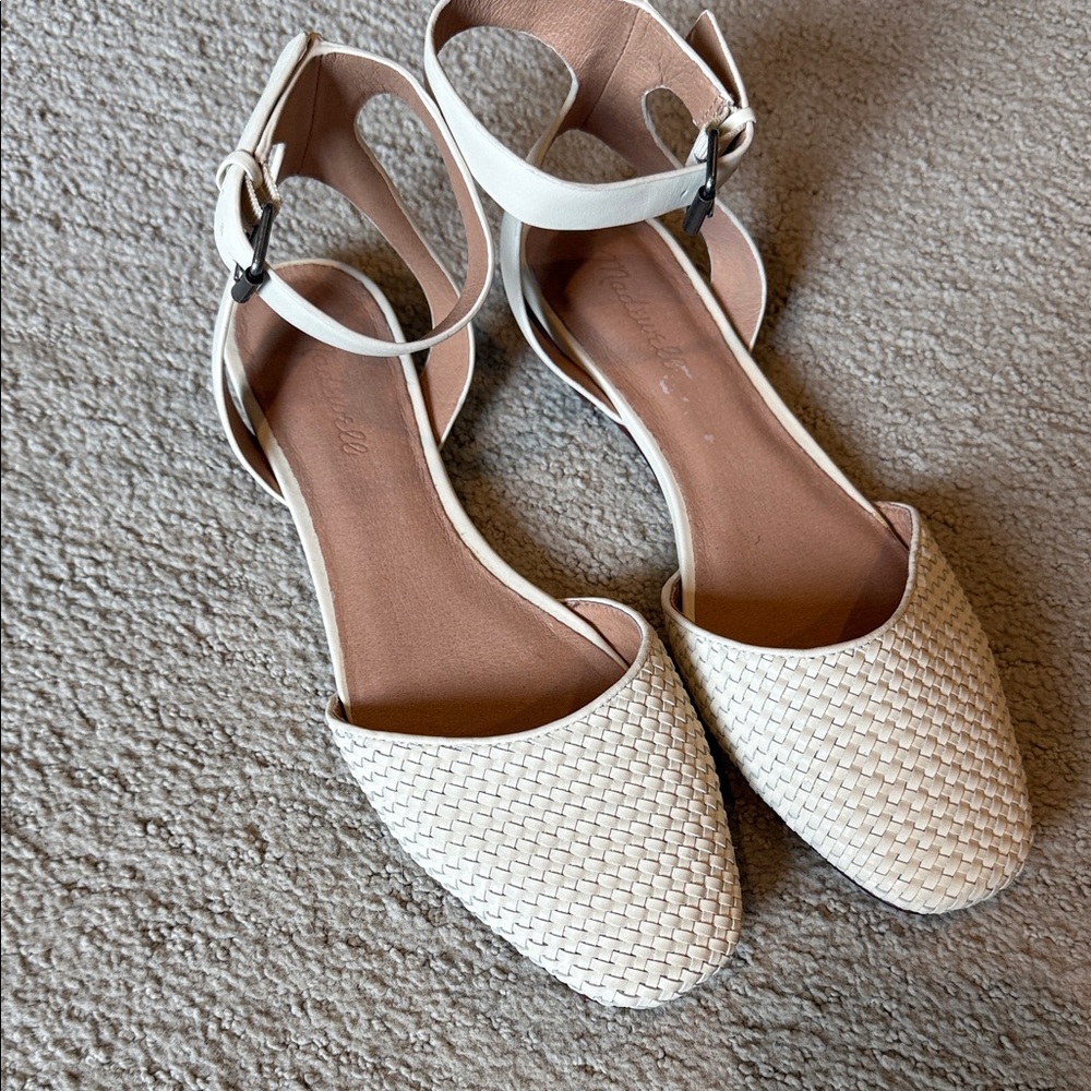 Maxwell Cream Woven Women's Flats